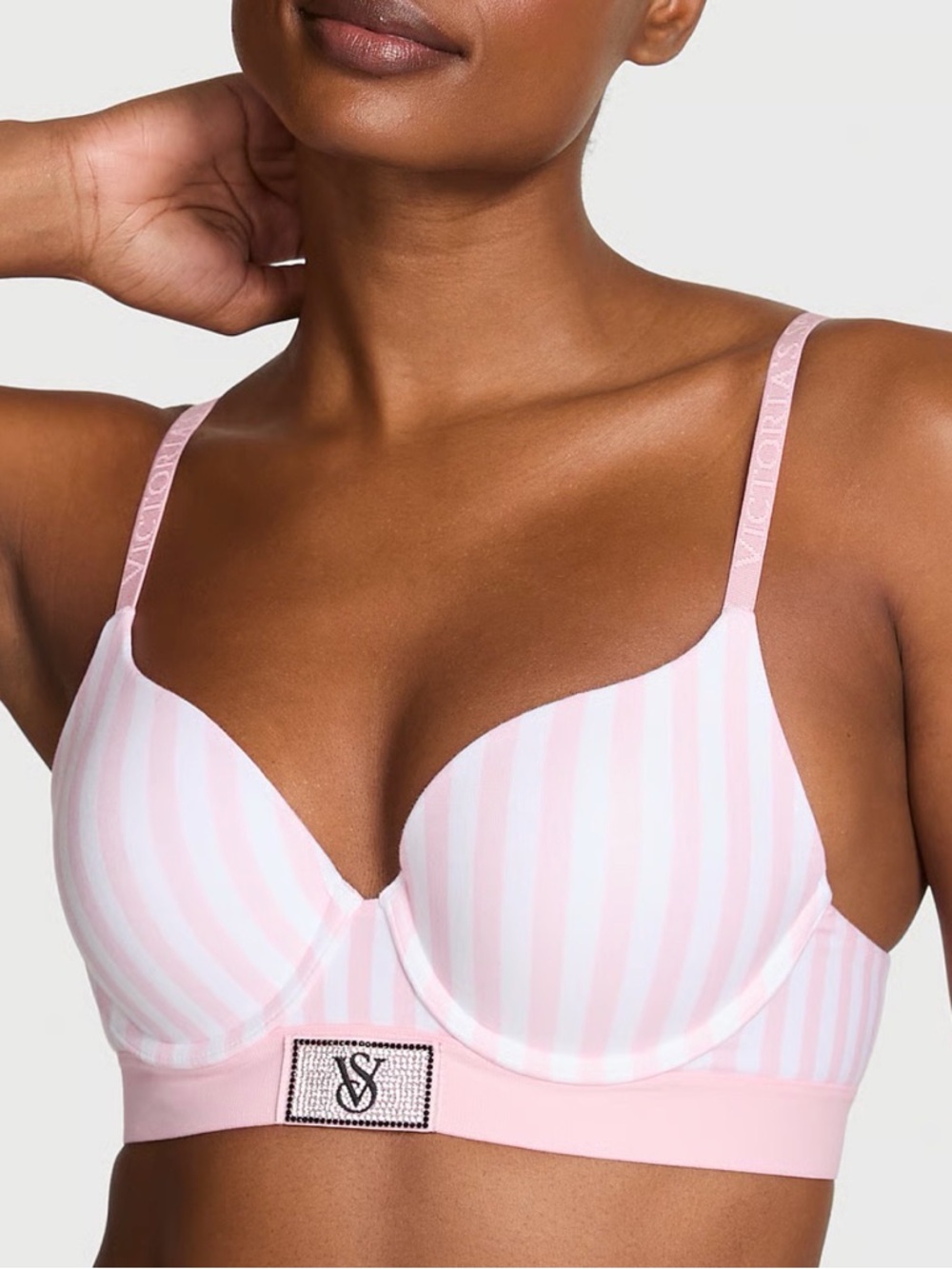 Victoria's Secret Pink Stripe T-Shirt Bra
